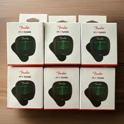 (6CT) FENDER FT-1 PRO CLIP-ON CHROMATIC TUNER FOR GUITAR, BASS, VIOLIN, UKULELE