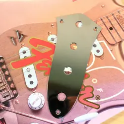 GENUINE FENDER CONTROL PLATE FOR STANDARD JAZZ BASS CHROME, 099-2057-100
