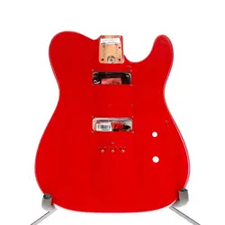 RARE FENDER AMERICAN PRO II CARBONITA BODY MAHOGANY CRIMSON TRANSPARENT FINISH