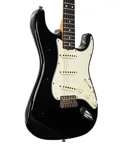 PRE-OWNED FENDER CUSTOM SHOP '62 STRATOCASTER JOURNEYMAN ELECTRIC GUITAR - BLACK