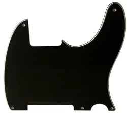 CUSTOM FOR FENDER ESQUIRE TELECASTER 5 HOLE BLANK GUITAR PICKGUARD,3 PLY BLACK