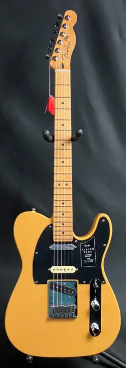 FENDER PLAYER PLUS NASHVILLE TELECASTER ELECTRIC GUITAR BUTTERSCOTCH BLONDE W/ G