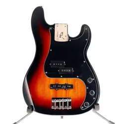 SQUIER PJ BASS BODY 3 TONE SUNBURST FINISH FULLY LOADED