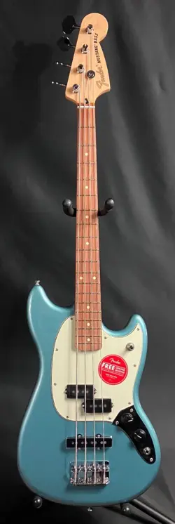 FENDER PLAYER MUSTANG BASS PJ 4-STRING BASS GUITAR TIDEPOOL FINISH