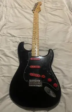 2023 FENDER PLAYER STRATOCASTER®, MAPLE FINGERBOARD, BLACK MIM