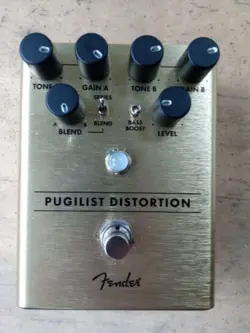 GENUINE FENDER PUGILIST DISTORTION ELECTRIC GUITAR STOMP BOX EFFECTS PEDAL