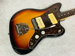FENDER JAPAN JM66 3TS JAZZMASTER USED ALDER BODY SUNBURST W/SOFT CASE