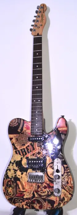 FENDER SQUIER OBEY PROPAGANDA TELECASTER LIMITED EDITION ELECTRIC GUITAR 2009