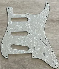 FITS FENDER PLAYER STRATOCASTER FLOYD ROSE SSS GUITAR PICKGUARD IVORY WHITE