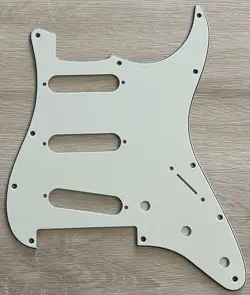 FITS FENDER PLAYER STRATOCASTER FLOYD ROSE SSS GUITAR PICKGUARD 3 PLY PARCHMENT