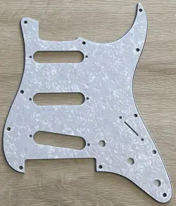 FITS FENDER PLAYER STRATOCASTER FLOYD ROSE SSS GUITAR PICKGUARD WHITE PEARL
