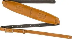 GENUINE FENDER VINTAGE LEATHER SADDLE GUITAR STRAP, EXTRA LONG, BUTTERSCOTCH