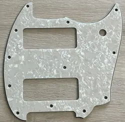 FITS FENDER OFFSET SERIES MUSTANG P90 STYLE GUITAR PICKGUARD,IVORY WHITE PEARL