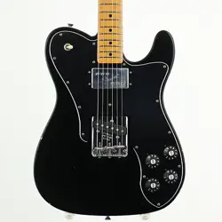 FENDER USA AMERICAN VINTAGE 72 TELECASTER CUSTOM BLACK USED 2008 W/HARD CASE
