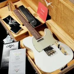 FENDER CUSTOM SHOP LIMITED EDITION 1960 TELECASTER RELIC AGED OLYMPIC WHITE