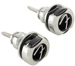 GENUINE FENDER CHROME INFINITY STRAP LOCKS FOR GUITAR/BASS 099-0818-600