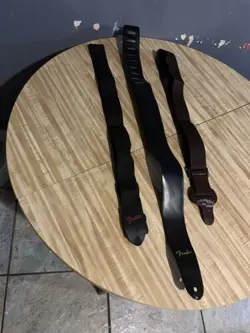 GUITAR STRAP MIXED LOT OF 3  DOCTOR SONG FENDER