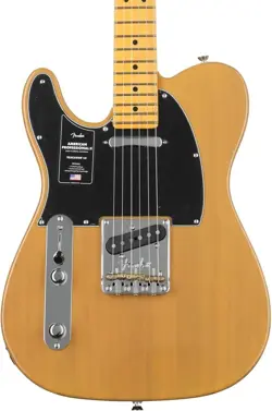 FENDER AMERICAN PROFESSIONAL II TELECASTER LEFT-HANDED - BUTTERSCOTCH BLONDE WIT