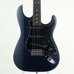 FENDER JAPAN AERODYNE STRATOCASTER AST-M GUN METALLIC BLUE USED W/SOFT CASE