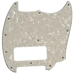 FOR FENDER SERIES MUSTANG P90 STYLE GUITAR PICKGUARD 4 PLY IVORY WHITE PEARL