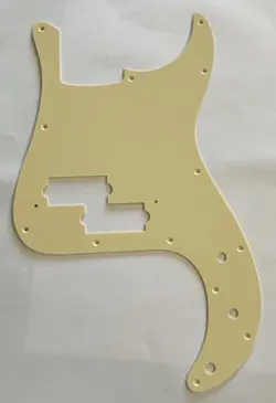 GUITAR PARTS GUITAR PICKGUARD FOR FENDER JAPAN PRECISION BASS STYLE 1 PLY YELLOW