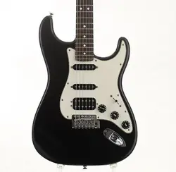 FENDER USA HIGHWAY 1 STRATOCASTER HSS FLAT BLACK USED 2007 W/SOFT CASE