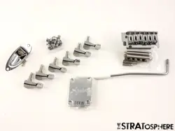 FENDER SQUIER AFFINITY SERIES STRAT HARDWARE SET TREMOLO TUNERS, STRATOCASTER.