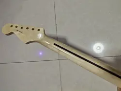 24 FRET STRAT ELECTRIC GUITAR NECK MAPLE FOR DIY FENDER REPLACE TREE INLAY