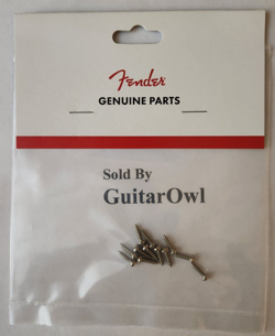 FENDER GUITAR TUNING MACHINE MOUNTING SCREWS PHILLIPS NICKEL PLATED  0011357049