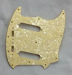 FOR US FENDER MUSTANG CLASSIC SERIES STYLE GUITAR PICKGUARD , 4PLY CREAM PEARL
