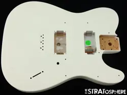 FENDER JIM ROOT TELECASTER TELE BODY FLAT WHITE MAHOGANY NITRO.