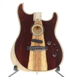 FENDER LIMITED EDITION ACOUSTASONIC STRATOCASTER BODY EXOTIC ZICORITE