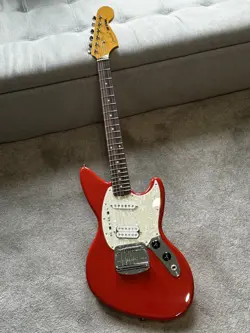 FENDER JAG STANG - KURT COBAIN SIGNATURE FIESTA RED WITH GIG BAGS