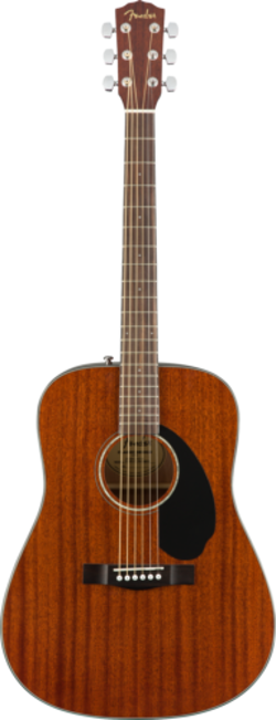 FENDER CD-60S DREADNOUGHT, WALNUT FB, ALL-MAHOGANY