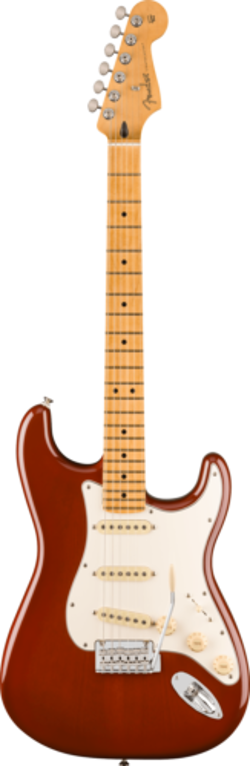 FENDER PLAYER II STRATOCASTER, MAPLE FB, CHAMBERED MAHOGANY, TRANSPARENT MOCHA