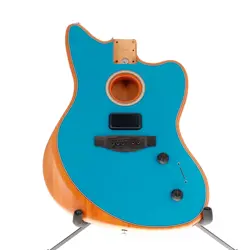 FENDER ACOUSTASONIC JAZZMASTER BODY OCEAN TURQUOISE FINISH BAD ELECTRONICS