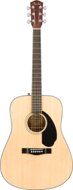 FENDER CD-60S DREADNOUGHT, WALNUT FINGERBOARD, NATURAL-DS