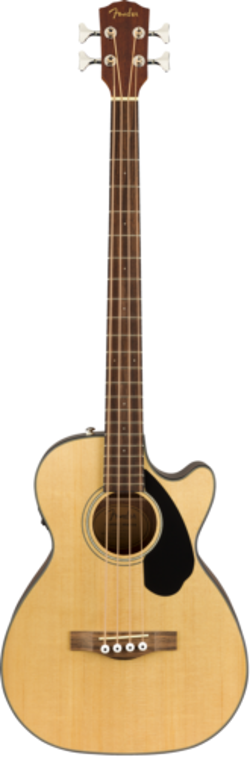 FENDER CB-60SCE ACOUSTIC/ELECTRIC BASS, LAUREL FB, NATURAL