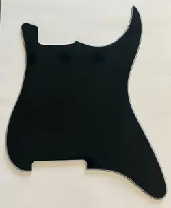 GUITAR PICKGUARD FOR FENDER STRATOCASTER STRAT BLANK STYLE 3-PLY BLACK