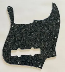 ELECTRIC GUITAR PICKGUARD FOR FENDER USA/MEXICAN 5 STRING JAZZ BASS,BLACK PEARL