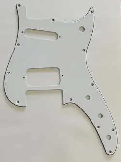 GUITAR PARTS GUITAR PICKGUARD FOR FENDER DUO-SONIC OFFSET HS STYLE 3 PLY WHITE