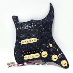 FOR FENDER PREWIRED LOADED STRAT PICKGUARD SET,SSH ALNICO 5 HUMBUCKER PICKUPS