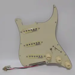 FOR FENDER PREWIRED LOADED STRAT PICKGUARD ALNICO 5 SINGLE COIL PICKUPS SET