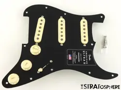 FENDER AMERICAN ULTRA II STRATOCASTER LOADED PICKGUARD STRAT S1 NOISELESS BLACK