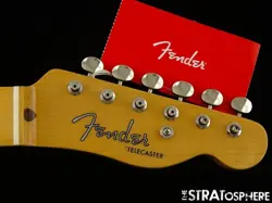 USA FENDER CUSTOM SHOP 54 TELECASTER NECK & TUNERS, TELE GUITAR 1954 NOS