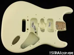 USA FENDER JEFF BECK STRATOCASTER STRAT BODY GUITAR OLYMPIC WHITE!