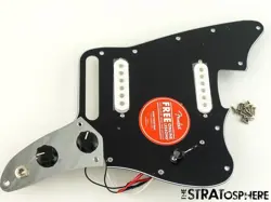 FENDER SQUIER AFFINITY JAGUAR SERIES LOADED PICKGUARD, GUITAR CERAMIC BLACK!