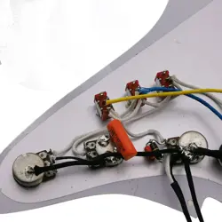 PREWIRED LOADED PICKGUARD WITH SSS WK ALNICO 5 PICKUPS FOR FENDER STRAT GUITAR