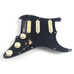 PREWIRED LOADED PICKGUARD WITH SSH ALNICO 5 PICKUPS FOR FENDER STRAT GUITAR