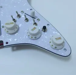 PREWIRED LOADED PICKGUARD WITH HHH HUMBUCKER PICKUPS FOR FENDER STRAT GUITAR